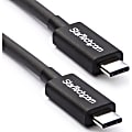 StarTech.com Thunderbolt 3 Cable - 40Gbps - Daisy Chainable - Passive - USB C Cable - USB-C Thunderbolt to Thunderbolt Cable - TBLT34MM50CM 1 thumbnail image