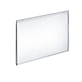 Azar Displays Wall-Mount U-Frame Acrylic Sign Holders, 11" x 14", Clear, Pack Of 10