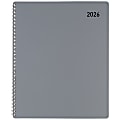 Office Depot Brand Weekly Monthly Appointment Book, 8 1/2" x 11", Silver, January 2026 to December 2026, OD71053026 1 thumbnail image