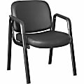 Lorell Deluxe Leather 4-Leg Guest Chair - Leather, Plywood Seat Material - Leather, Plywood Back Material - 84594 1 thumbnail image