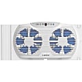 Lasko Electrically Reversible Twin Window Fan with Bluetooth - 3 Speed - Thermostat, Reverse Airflow, Timer, Bluetooth - 10.2" Height x 21.7" Width