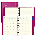 Filofax® Monthly Planner With 40 Removable Note Pages, 10 7/8"H x 8 1/2"W, 30% Recycled, Fuchsia, September 2016-December 2017 1 thumbnail image