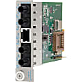 Omnitron Systems iConverter Tx/2Fx Redundant Fast Ethernet Media Converter - 1 x RJ-45 , 2 x ST - 100Base-TX, 100Base-FX 1 thumbnail image