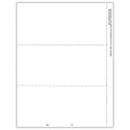 ComplyRight™ W-2 Tax Forms, Blank Face wwith Stub and No Backer Instructions, 3-Up, Laser, 8-1/2" x 11", Pack Of 6,000 Forms 1 thumbnail image
