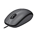 Logitech M100 Wired USB Mouse, Gray
