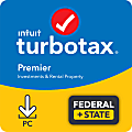 TurboTax Desktop Premier Investment & Rental Property Fed + E-File + State 2021, Download 1 thumbnail image