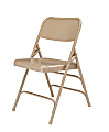 National Public Seating 300 Series Steel Folding Chairs, Beige, Set Of 52 Chairs