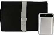 GNBI Gadget Organizer With Power Bank, 7-1/2” x 7-1/2” x 1”, Black 1 thumbnail image