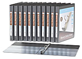 Office Depot Round Ring Binders, 8-1/2"L x 11"W, 125 Pages, Black, Pack Of 12 1 thumbnail image