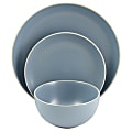 Gibson Home Rockaway 12-Piece Dinnerware Set, Matte Blue 1 thumbnail image