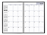 AT-A-GLANCE® DayMinder® 15-Month Monthly Planner, 8" x 12", Black, December 2019 to February 2021 1 thumbnail image