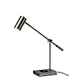 Adesso® Collette AdessoCharge LED Desk Lamp, 12-1/4"H, Brushed Steel 1 thumbnail image