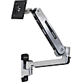 Ergotron Wall Mount for Flat Panel Display - Polished Aluminum - Adjustable - 42" Screen Support - 25 lb Load Capacity - 45353026 1 thumbnail image