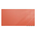 Ghent Aria Low Profile Glassboard, Magnetic, 48"H x 72"W, Peach