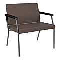 Bariatric Big & Tall Chair, Dillion Fabric With Arms, Java
