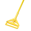 Boardwalk® Quick Change Side-Latch Plastic/Aluminum Mop Handle, 60″, Yellow