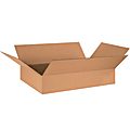 Partners Brand Flat Corrugated Boxes, 3"H x 17"W x 29"D, Kraft, Pack Of 25