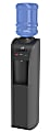 Oasis® Aquarius Hot/Cold Floorstand Top-Load Water Dispenser, 44 1/2"H x 12 7/8"W x 14 1/2"D, Gray/Black