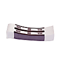 Currency Straps, Deep Purple, $50.00, Pack Of 1,000