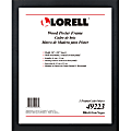 Lorell Poster Frame - 16" x 20" Frame Size - Rectangle - Horizontal, Vertical - 1 Each - Black