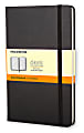 Moleskine Classic Hard Cover Notebook, 5” x 8-1/4”, Ruled, 240 Pages, Black