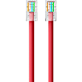 Belkin Cat5e Patch Cable - RJ-45 Male Network - RJ-45 Male Network - 25ft - Red