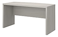 kathy ireland® Office by Bush Business Furniture Echo 60"W Bow Front Desk, Gray Sand, Standard Delivery