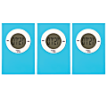 Teacher Created Resources Magnetic Digital Timers, Aqua, Pack Of 3 Timers 1 thumbnail image
