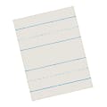 Pacon® Skip-A-Line Ruled Newsprint, Grade 3, 8 1/2" x 11", 1/2" LW, Pack Of 500 Sheets 1 thumbnail image