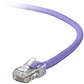 Belkin Cat5e Patch Cable - RJ-45 Male - RJ-45 Male - 10ft - Purple 1 thumbnail image