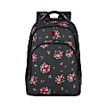 Wenger® Upload Backpack With 16" Laptop Pocket, Black Floral