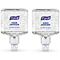 PURELL Advanced Hand Sanitizer Gel ES6 Refill, Clean Scent, 40.6oz, Pack of 2