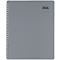 Office Depot Brand Weekly Monthly Appointment Book Planner, 7" x 9", Silver, January 2026 to December 2026, OD71093026 1 thumbnail image