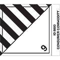 Tape Logic® Preprinted Shipping Labels, DL520P1, Consumer Commodity, Square, 4" x 4 3/4", Black/White, Roll Of 500