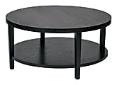 Ave Six Merge Coffee Table, Round, Black 1 thumbnail image