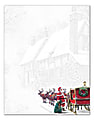 Great Papers!® Holiday-Themed Letterhead Paper, 8 1/2" x 11", Santa's Sleigh, Pack Of 80 Sheets