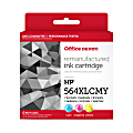 Office Depot® Remanufactured Cyan; Magenta; Yellow High-Yield Ink Cartridge Replacement For HP 564XLCMY, Pack Of 3 1 thumbnail image