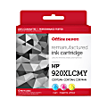 Office Depot® Brand Remanufactured High-Yield Cyan, Magenta, Yellow Ink Cartridge Replacement For HP 920XL, Pack Of 3, OD920XLCMY-C