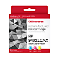 Office Depot® Remanufactured Cyan; Magenta; Yellow High-Yield Ink Cartridge Replacement For HP 940XL, Pack Of 3, OD940XLCMY-C