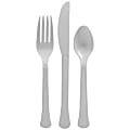 Amscan Boxed Heavyweight Cutlery Assortment, Silver, 200 Utensils Per Pack, Case Of 2 Packs 1 thumbnail image
