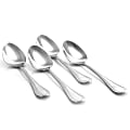 Gibson Home Graylyn 4-Piece Cutlery Set, Dinner Spoons, Silver