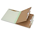 SKILCRAFT® 6-Part 2" Prong Expandable Classification Folders, Legal Size, 30% Recycled, Light Green, Box Of 10