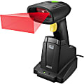 Adesso NuScan 7400TR Handheld Barcode Scanner - Wireless Connectivity - 200 scan/s - 1D, 2D - CMOS - , Radio Frequency - Black - USB
