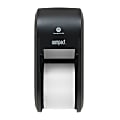 Compact® by GP PRO 2-Roll Vertical Coreless High-Capacity Toilet Paper Dispenser, Black