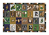 Flagship Carpets Printed Rug, 7'6"H x 12'W, ABC Blocks OMG, Multicolor 1 thumbnail image