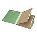 SKILCRAFT® 6-Part 2" Prong Expandable Classification Folders, Letter Size, 30% Recycled, Dark Green, Box Of 10 (AbilityOne 7530-01-600-6983)