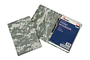 SKILCRAFT® 30% Recycled Steno Pad Holder, 6" x 9", Camouflage