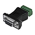 StarTech.com RS422 RS485 Serial DB9 to Terminal Block Adapter - Serial adapter - 5 pin terminal block to DB-9 (M) - black - DB92422 - Serial adapter - 5 pin terminal block to DB-9 (M) - black - for P/N: PCI2S232485I, PCI2S4851050