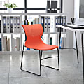 Flash Furniture HERCULES Series Full-Back Stack Chair, Orange