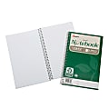 SKILCRAFT® Spiral Notebook, 6" x 9-1/2", 1 Subject, College Rule, 80 Sheets, 100% Recycled, Green, Pack of 3